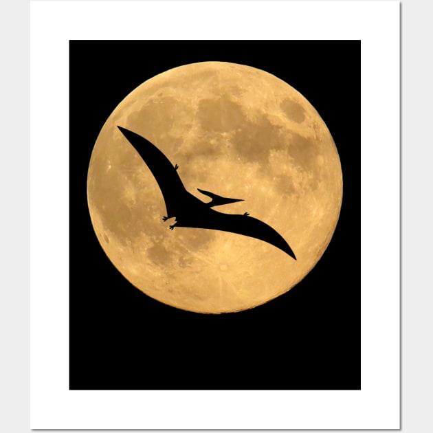 Pterodactyl Moon Wall Art by Daz Art & Designs